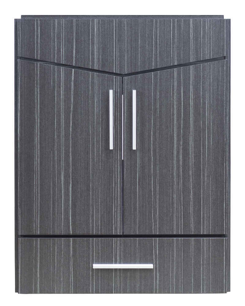 23-in. W 18-in. D Modern Wall Mount Plywood-Melamine Vanity Base Only In Dawn Grey