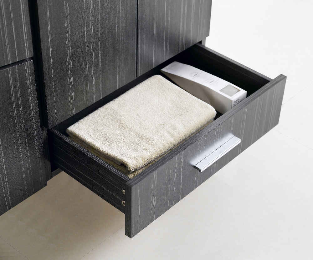 46-in. W 18-in. D Modern Wall Mount Plywood-Melamine Vanity Base Set Only In Dawn Grey