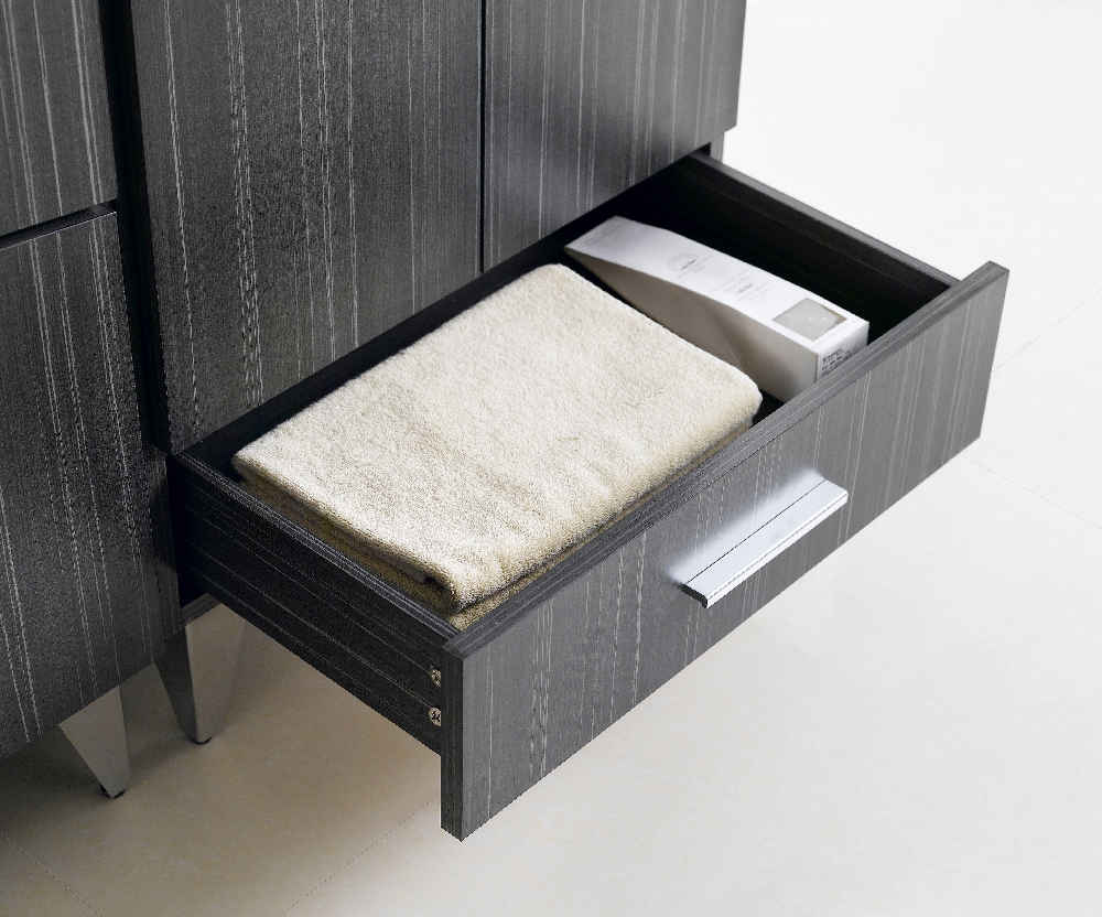 48-in. W 17-in. D Modern Plywood-Melamine Vanity Base Set Only In Dawn Grey