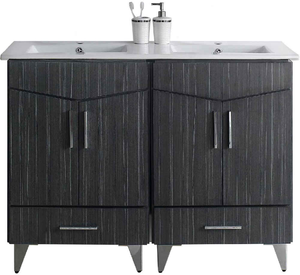 48-in. W Floor Mount Dawn Grey Vanity Set For 1 Hole Drilling 
