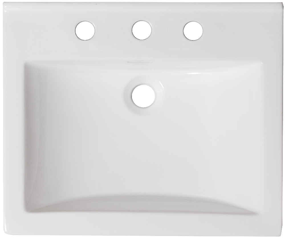 21-in. W 3H8-in. Ceramic Top Set In White Color
