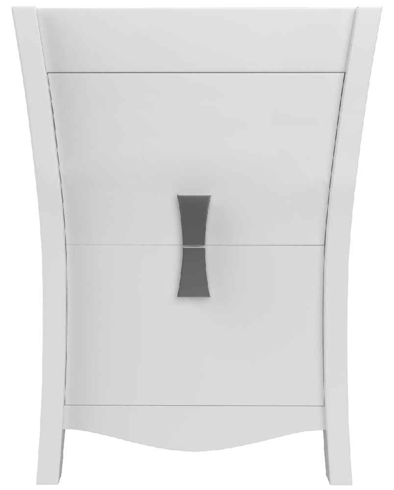 23-in. W 18-in. D Modern Birch Wood-Veneer Vanity Base Only In White