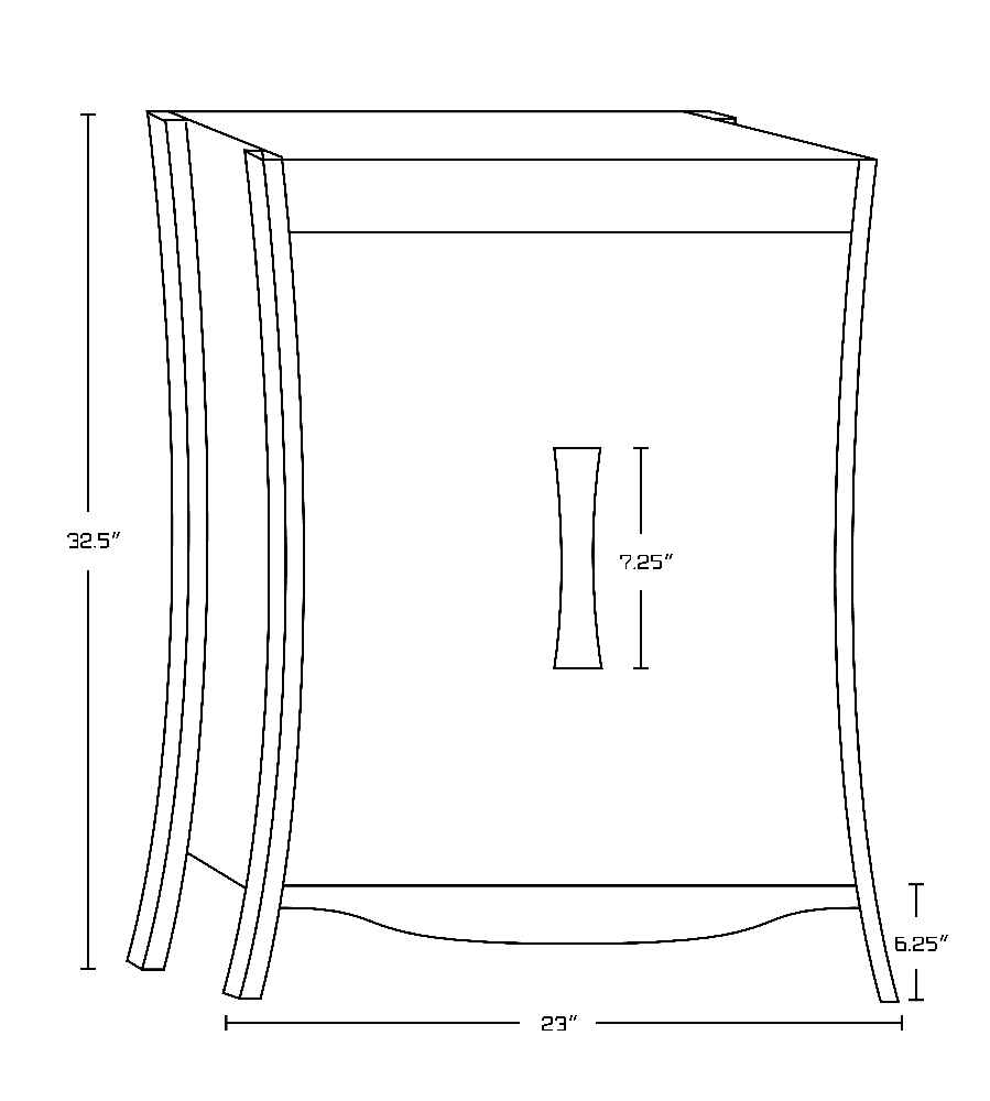 23-in. W 18-in. D Modern Birch Wood-Veneer Vanity Base Only In White
