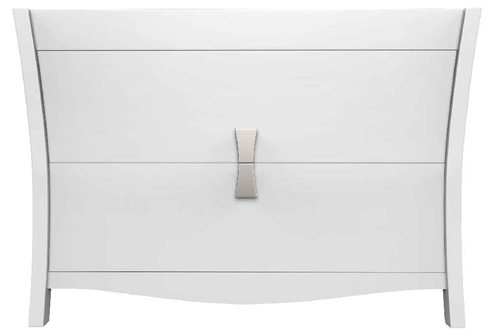 46.5-in. W 18-in. D Modern Birch Wood-Veneer Vanity Base Only In White