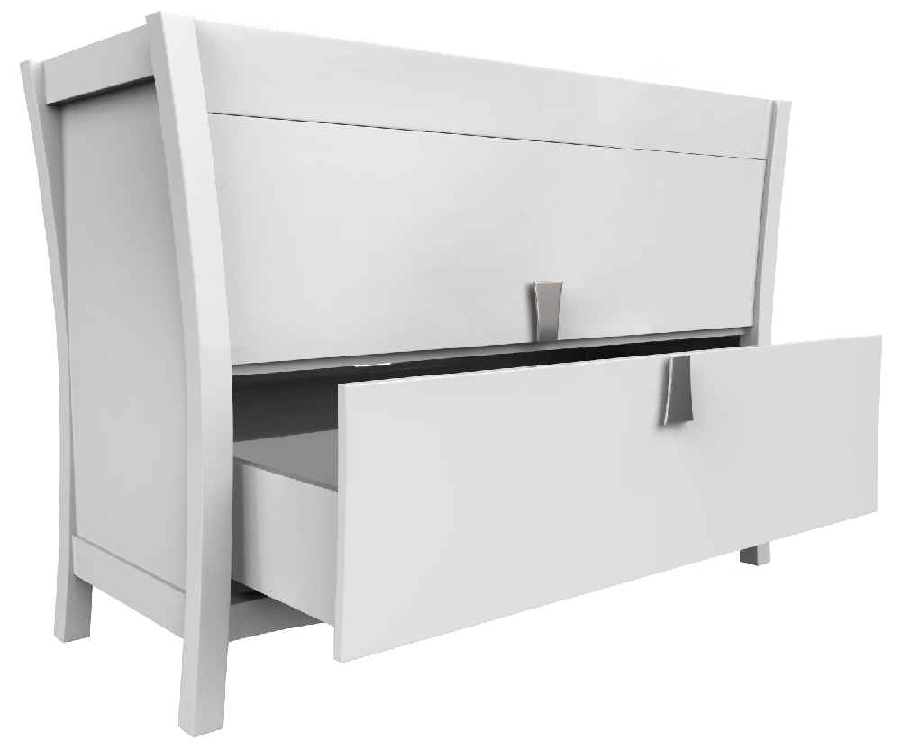 46.5-in. W 18-in. D Modern Birch Wood-Veneer Vanity Base Only In White