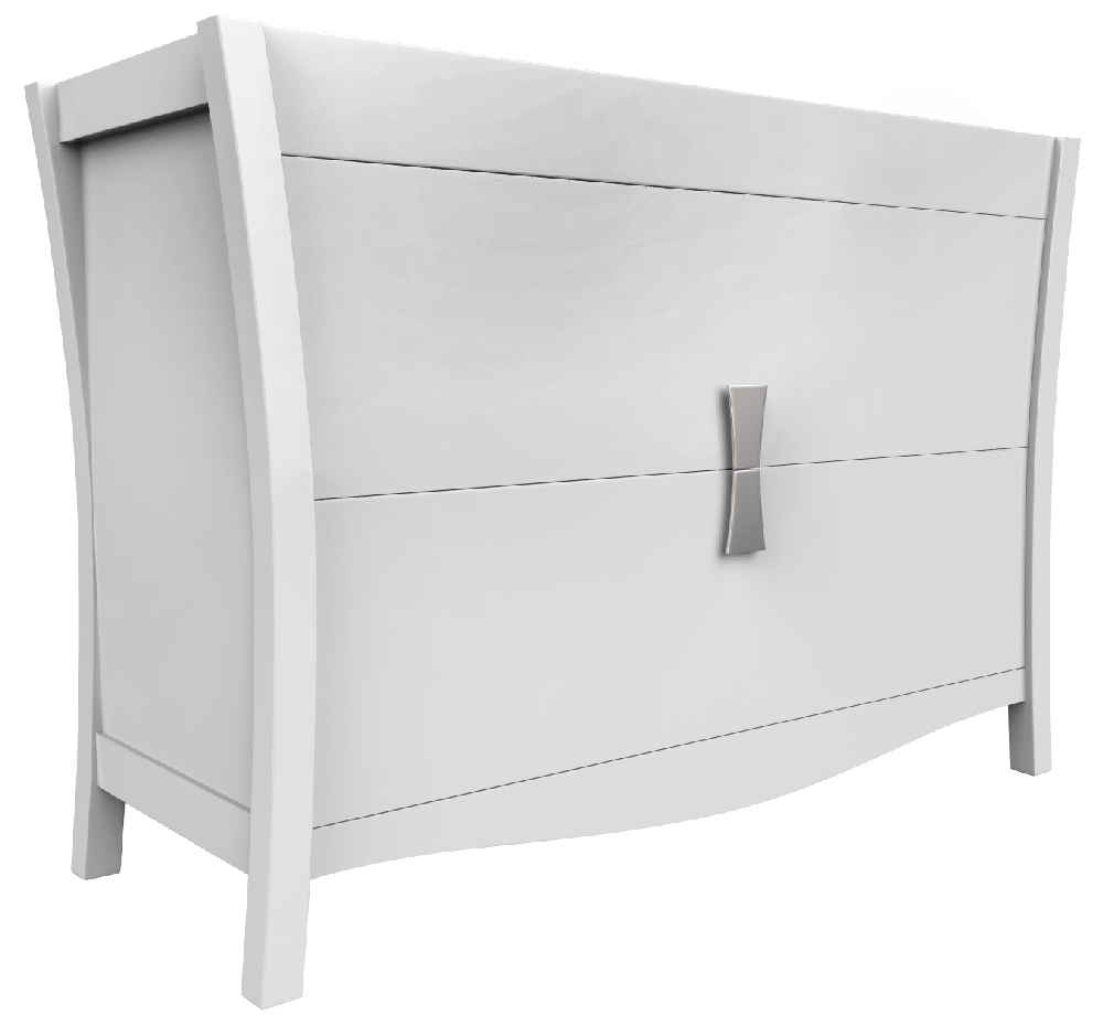 46.5-in. W 18-in. D Modern Birch Wood-Veneer Vanity Base Only In White