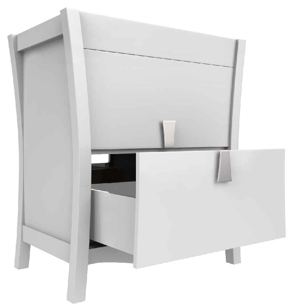 30-in. W Floor Mount White Vanity Set For 3H8-in. Drilling