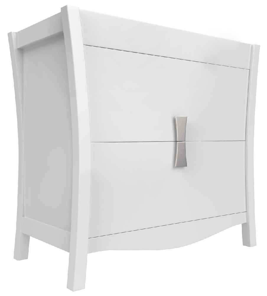 35.5-in. W Floor Mount White Vanity Set For 1 Hole Drilling