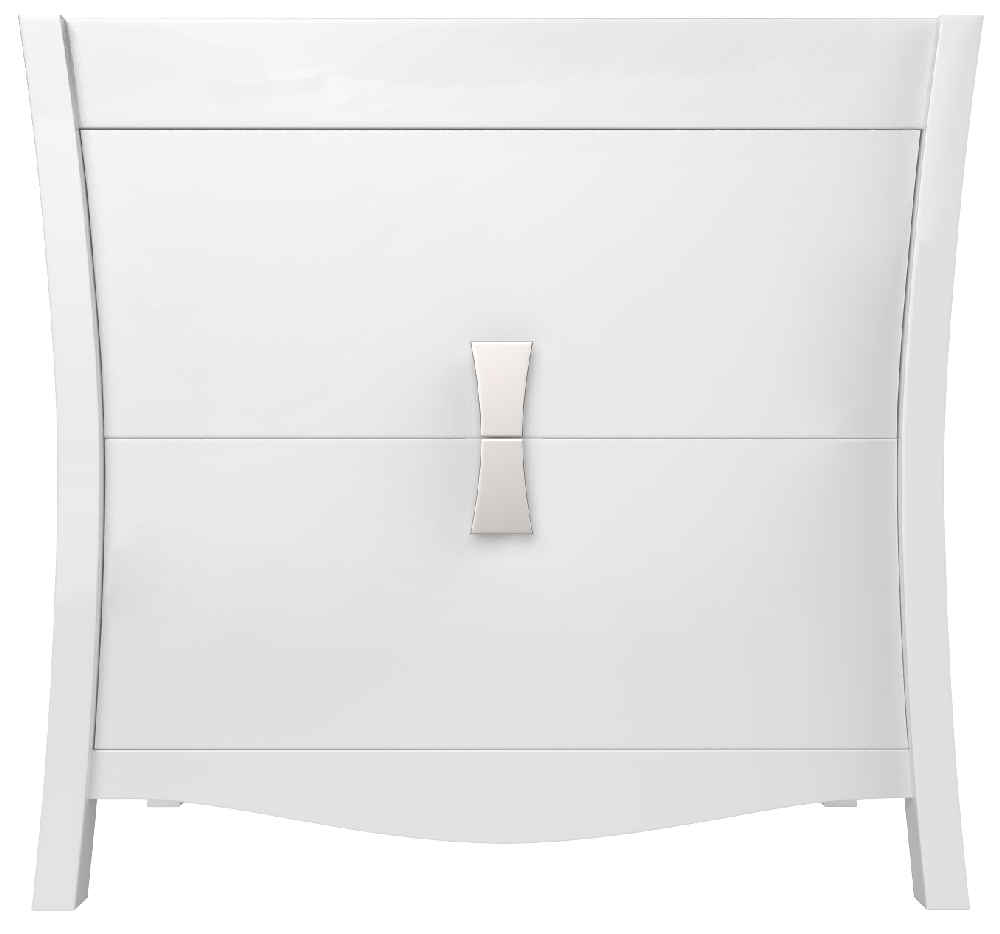 35.5-in. W Floor Mount White Vanity Set For 3H4-in. Drilling