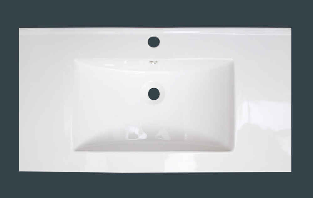 35.5-in. W Floor Mount White Vanity Set For 1 Hole Drilling