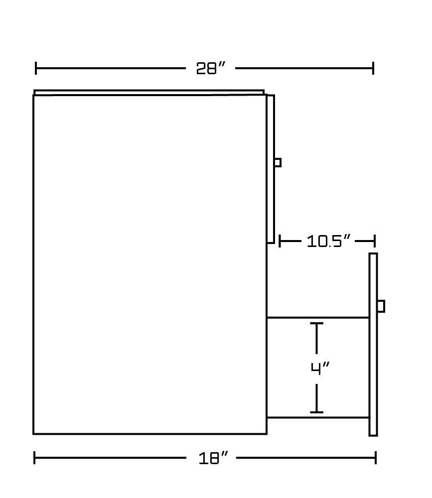 35.5-in. W Floor Mount White Vanity Set For 1 Hole Drilling