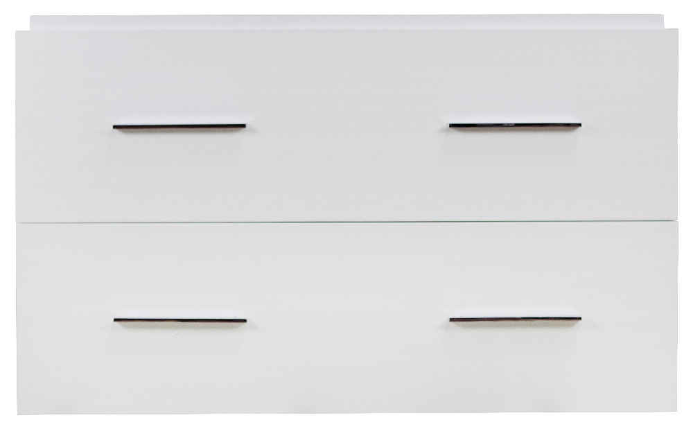 35.5-in. W Floor Mount White Vanity Set For 3H8-in. Drilling