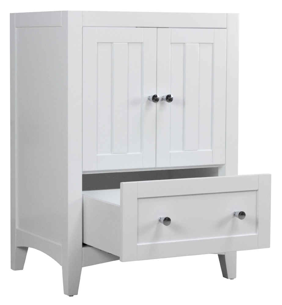 48-in. W Floor Mount White Vanity Set For 3H8-in. Drilling