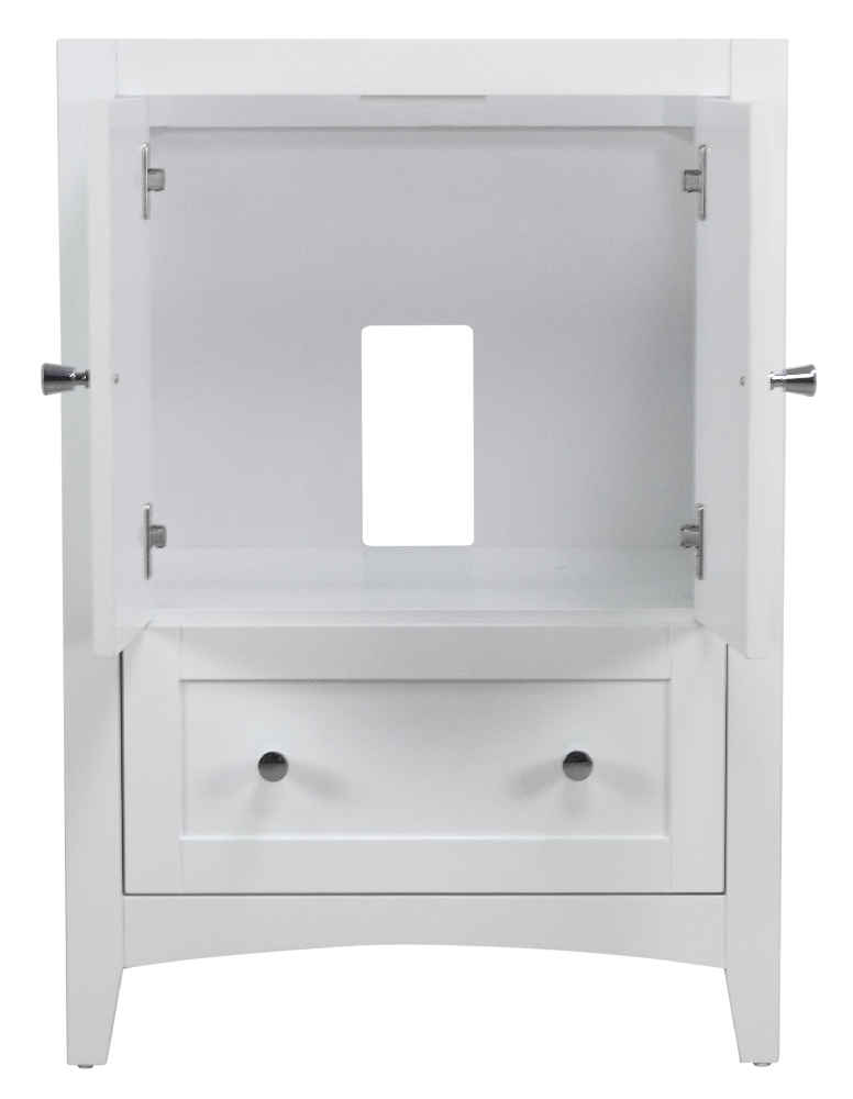 48-in. W Floor Mount White Vanity Set For 3H8-in. Drilling