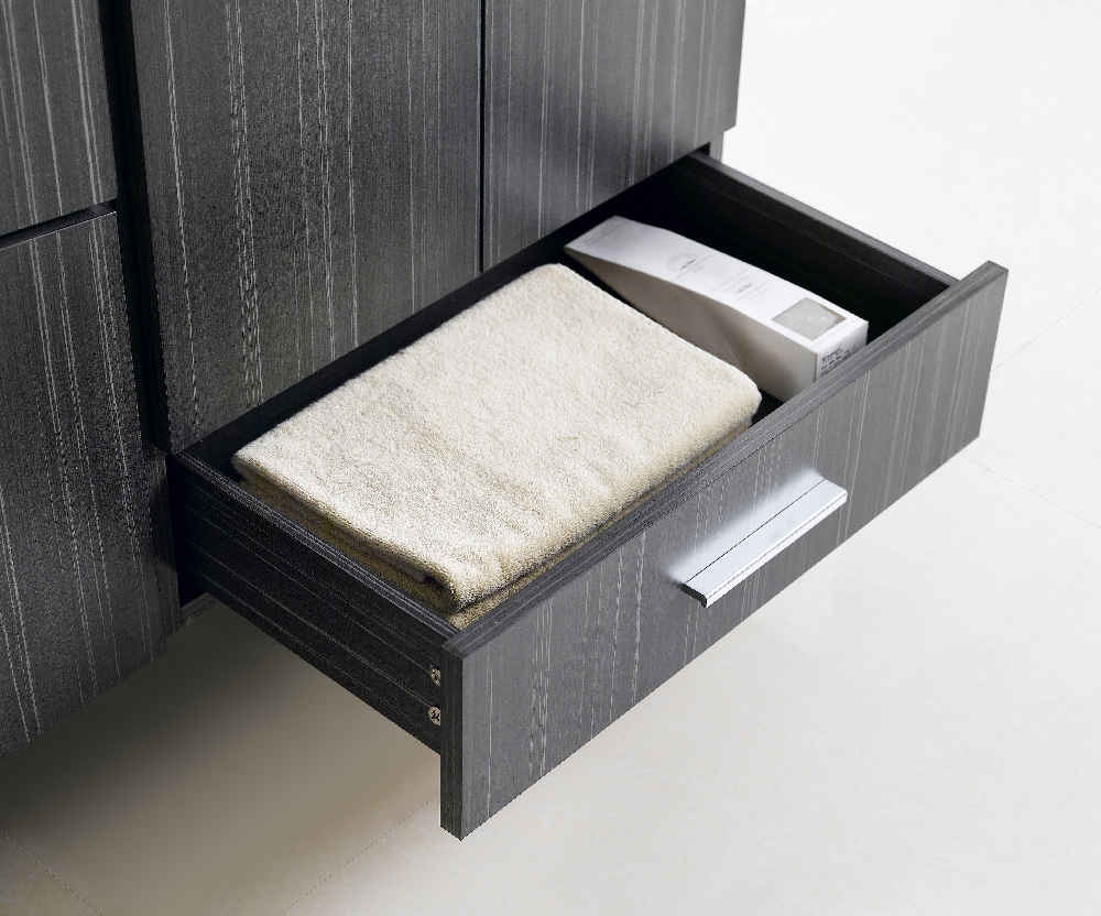 48-in. W 17-in. D Modern Plywood-Melamine Vanity Base Set Only In Dawn Grey