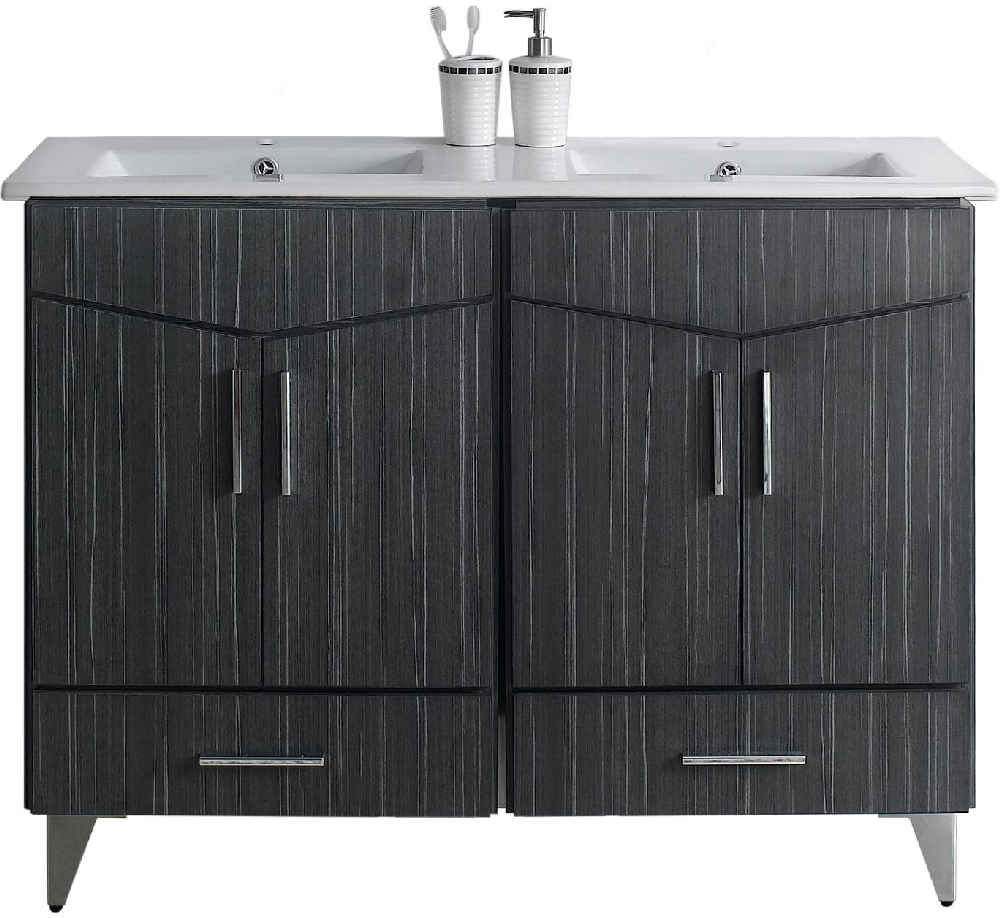48-in. W Floor Mount Dawn Grey Vanity Set For 1 Hole Drilling 