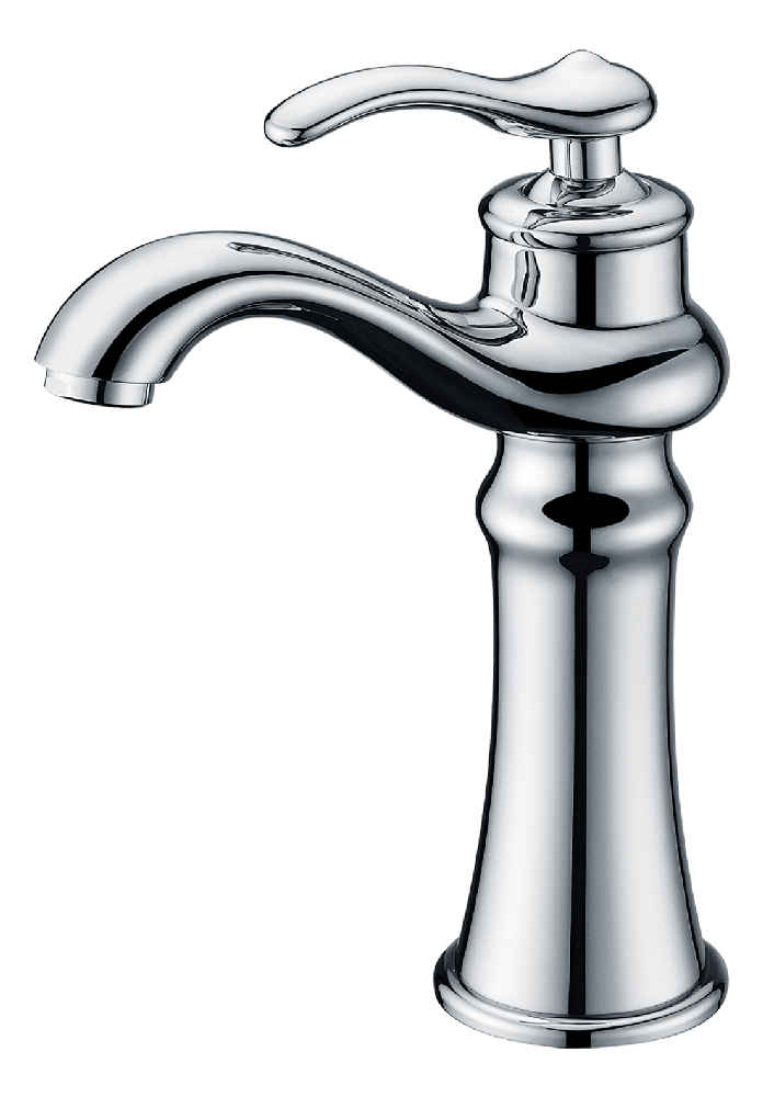 Deck Mount CUPC Approved Stainless Steel Faucet Set In Chrome Color - Drain Incl.