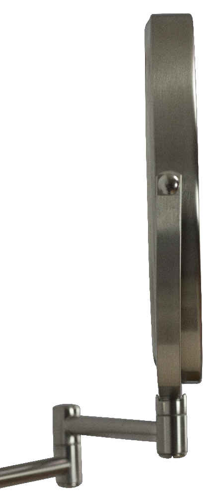 19.56-in. x 12.14-in. Stainless Steel Wall Mount Magnifying Mirror In Brushed Nickel