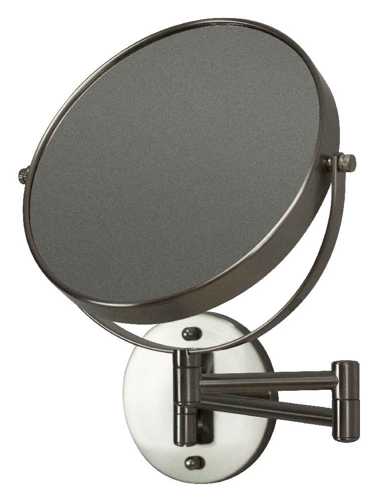 19.56-in. x 12.14-in. Stainless Steel Wall Mount Magnifying Mirror In Brushed Nickel