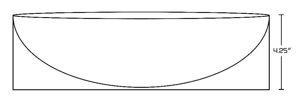 19.5-in. x 16-in. Rectangle Bathroom Vessel Sink White Enamel Glaze