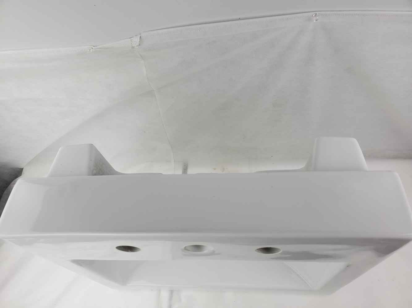 20.75-in. x 17.25-in. Rectangle Bathroom Vessel Sink White Enamel Glaze