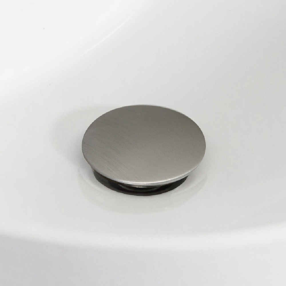 2.6 in. x 2.6 in. No Overflow Bathroom Sink Drain Brushed Nickel Stainless Steel