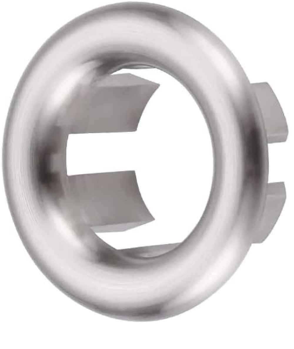 1.25-in. W Stainless Steel Overflow Cap In Brushed Nickel Color