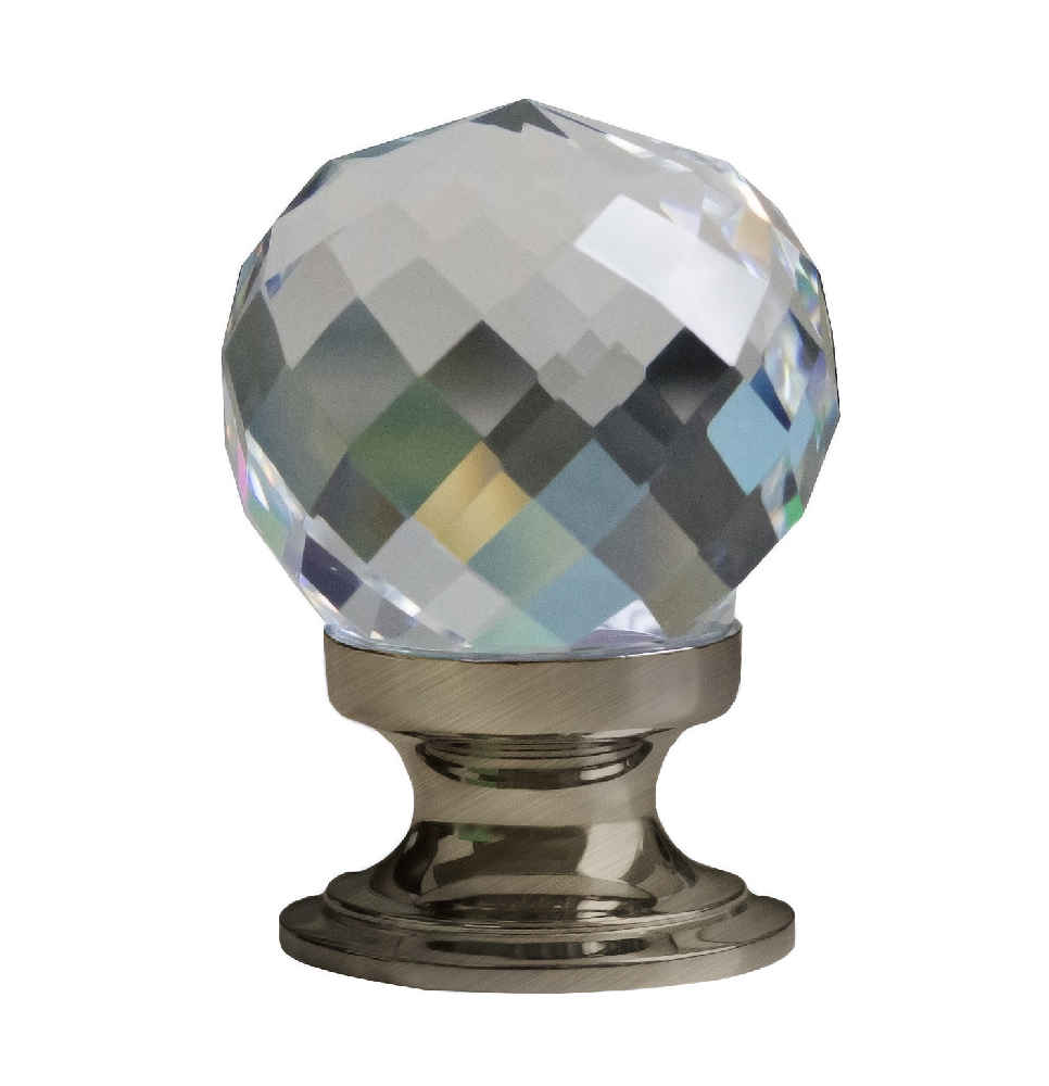 1.25-in. x 1.25-in. Stainless Steel Cabinet Knob In Brushed Nickel