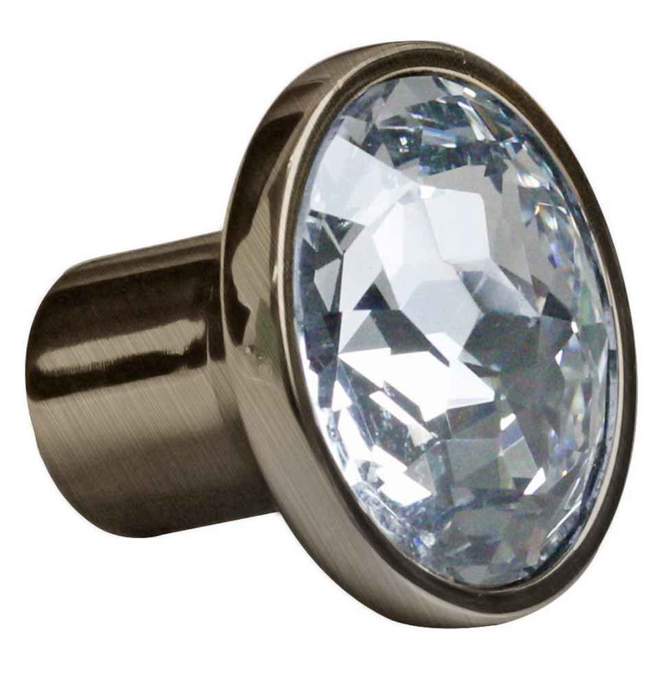 1.25-in. x 1.25-in. Stainless Steel  Cabinet Knob In Brushed Nickel