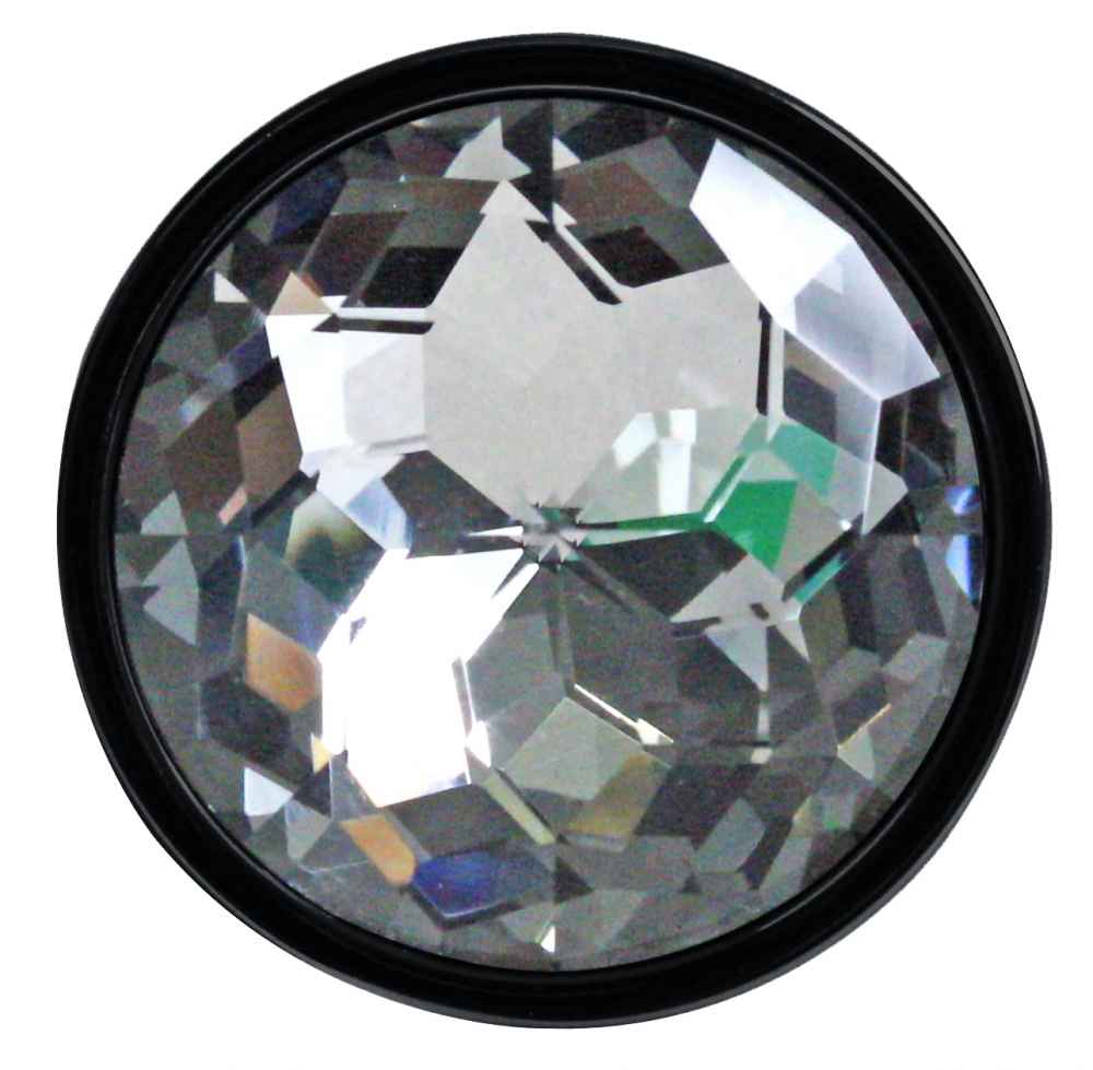 1.25-in. x 1.25-in. Stainless Steel Cabinet Knob In Black
