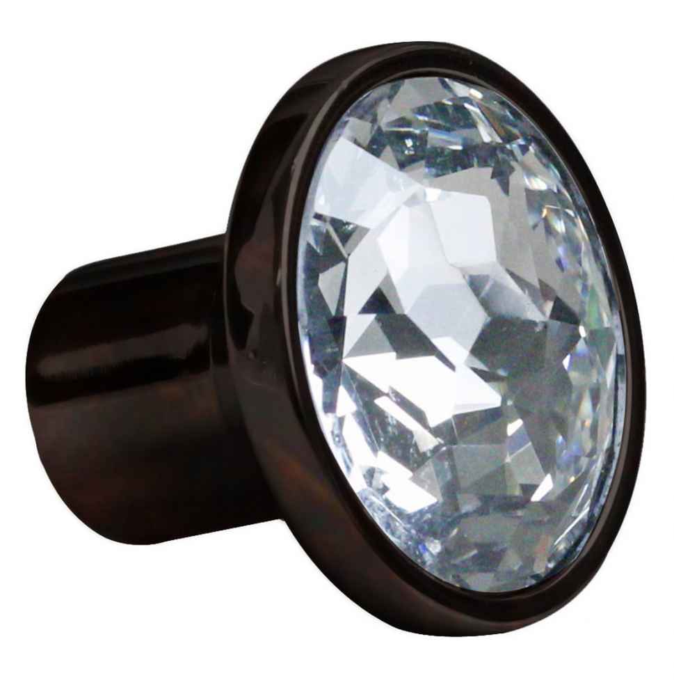 1.25-in. x 1.25-in. Birch Wood-Veneer  Cabinet Knob In Oil Rubbed Bronze