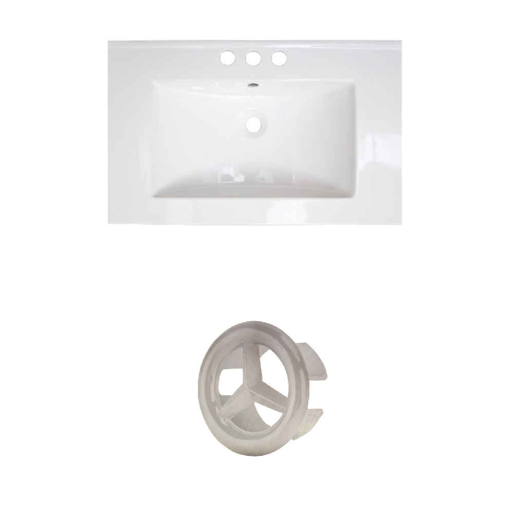 23.75-in. W 3H4-in. Ceramic Top Set In White Color
