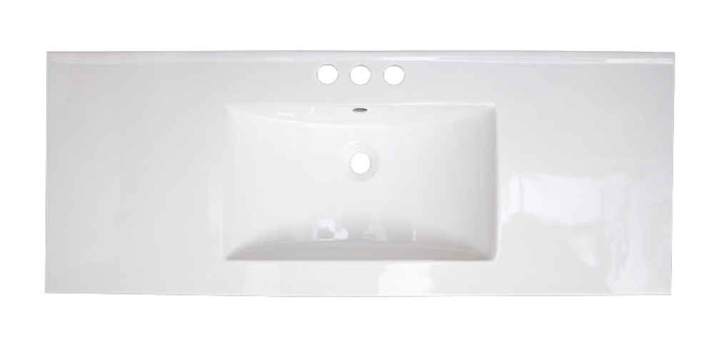39.75-in. W 3H4-in. Ceramic Top Set In White Color