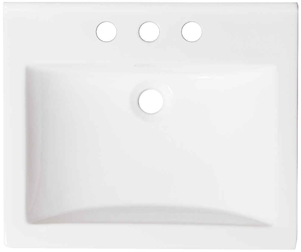21.5-in. W 3H4-in. Ceramic Top Set In White Color
