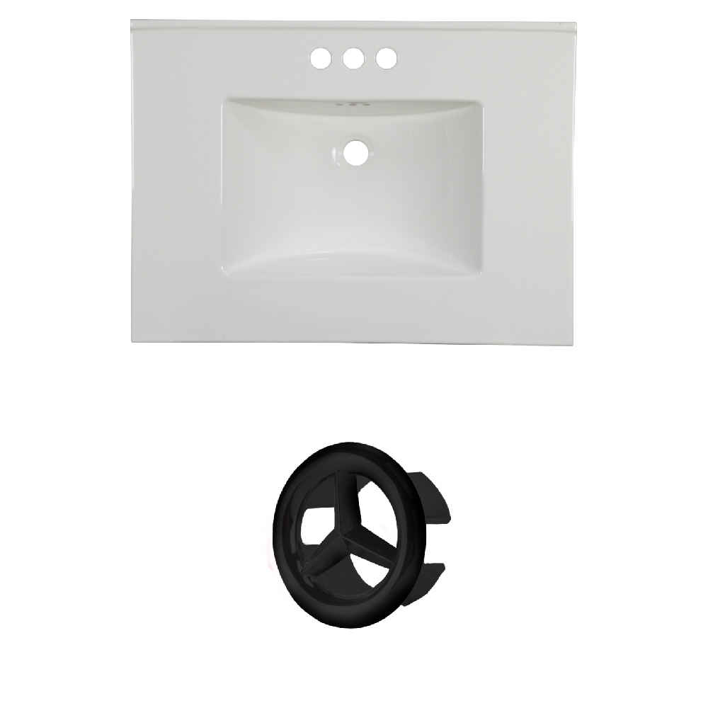 30.75-in. W 3H4-in. Ceramic Top Set In White Color