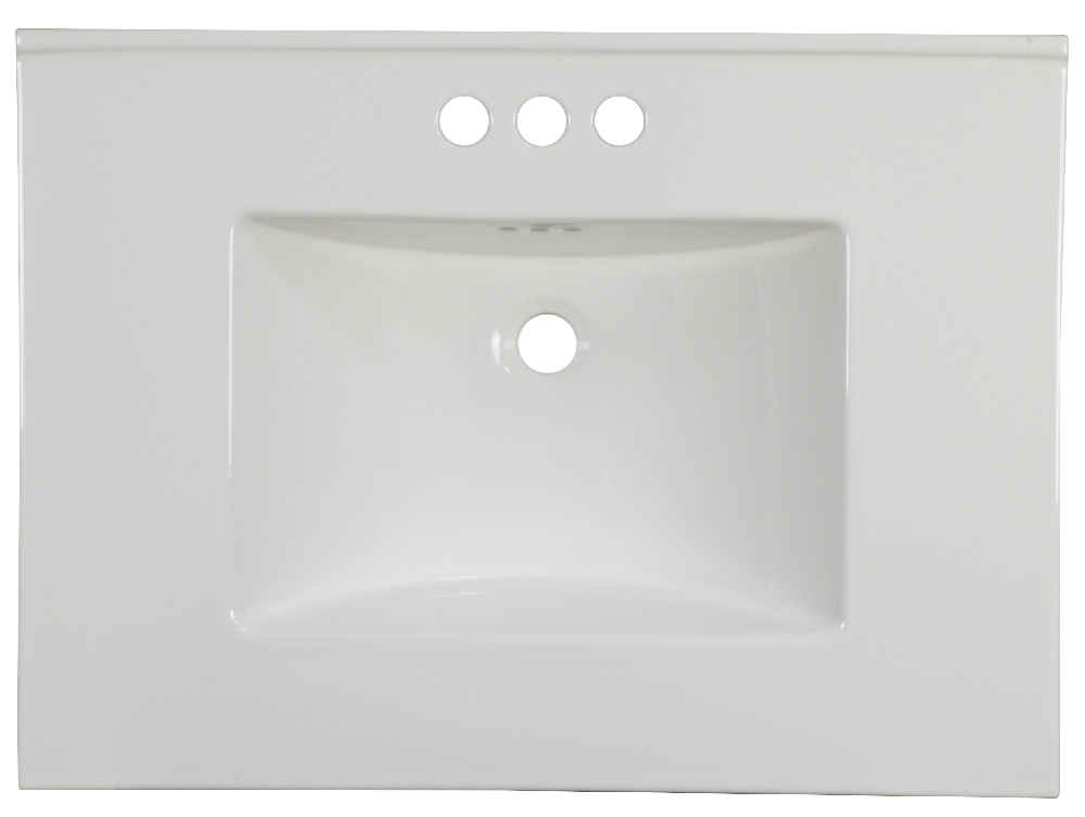 30.75-in. W 3H4-in. Ceramic Top Set In White Color