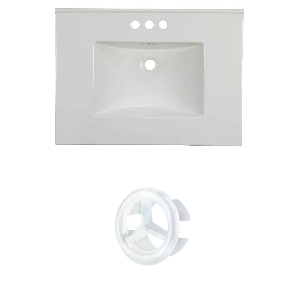 30.75-in. W 3H4-in. Ceramic Top Set In White Color