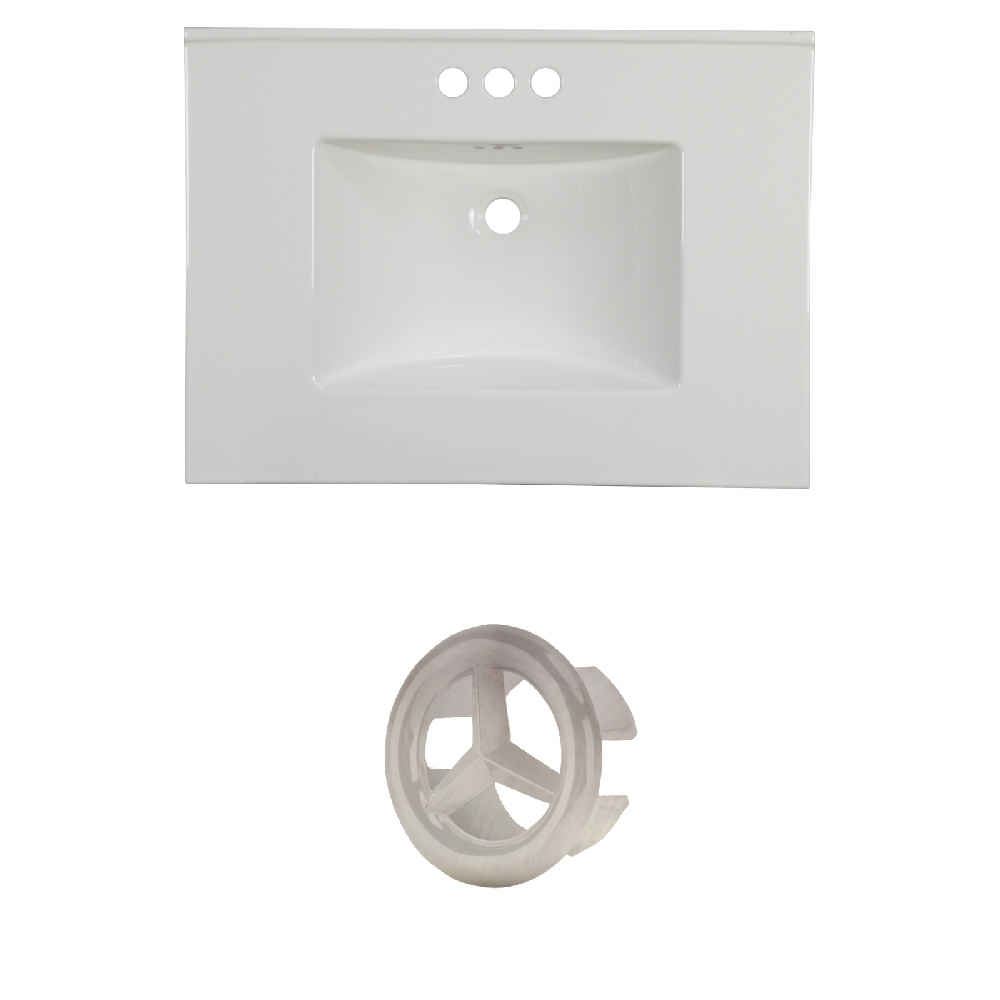 30.75-in. W 3H4-in. Ceramic Top Set In White Color