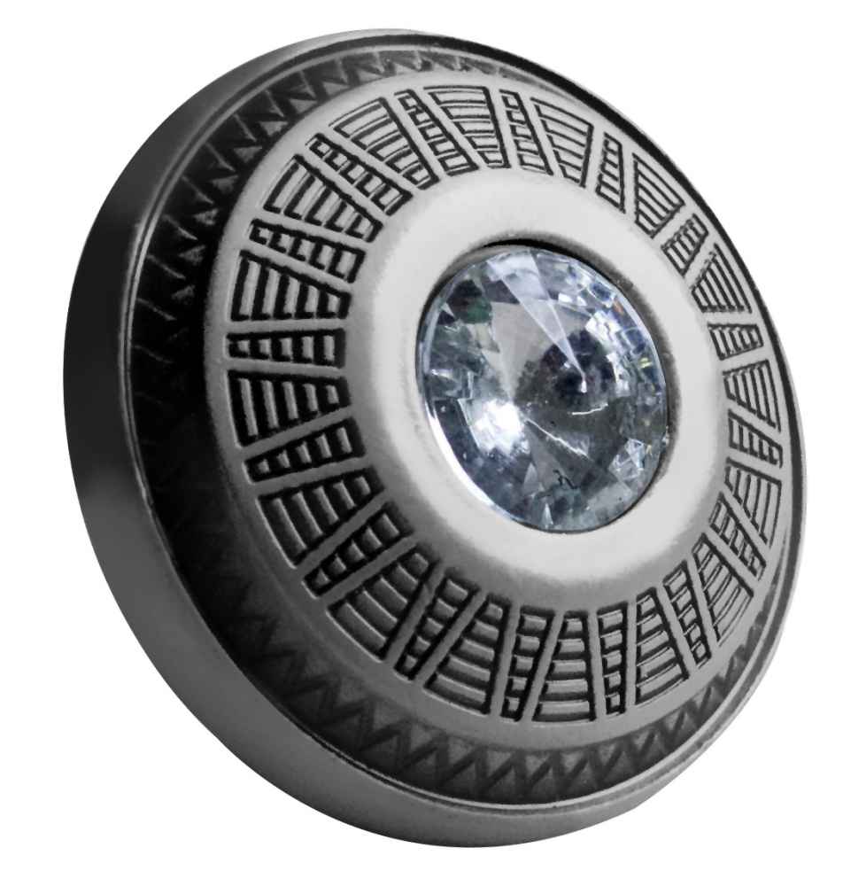 1.25-in. x 1.25-in. Stainless Steel  Cabinet Knob In Chrome