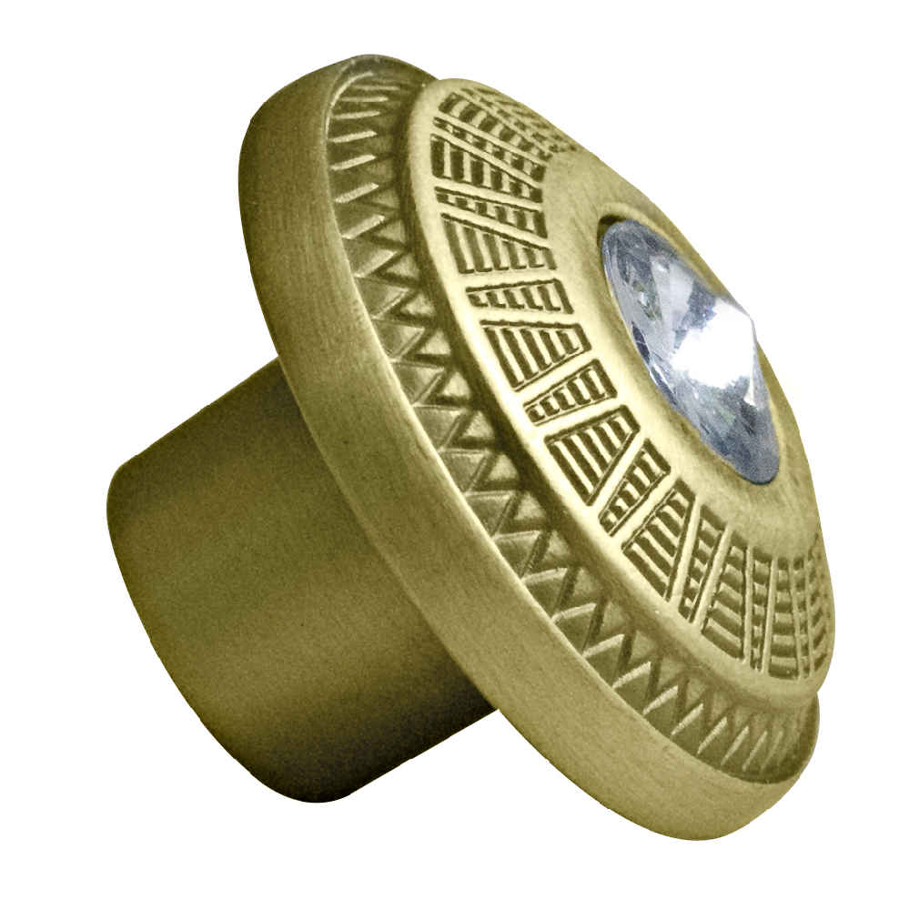 1.25-in. x 1.25-in. Stainless Steel Cabinet Knob In Gold