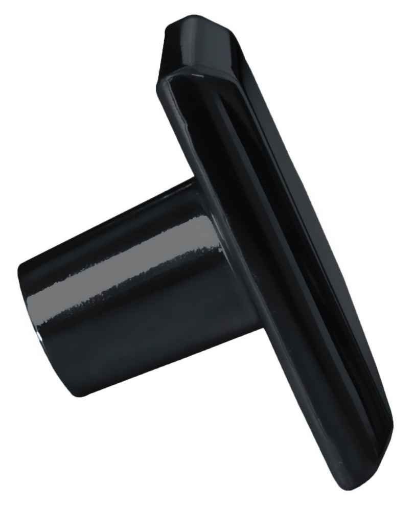 1.2-in. x 1.2-in. Stainless Steel Cabinet Knob In Black