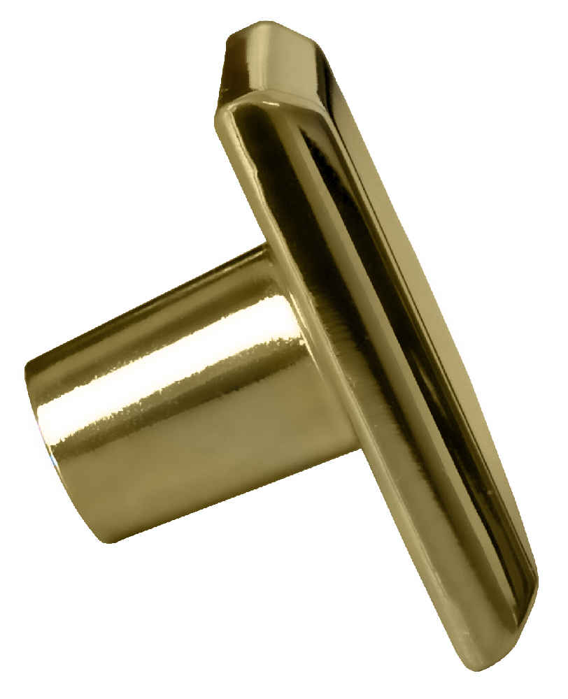 1.2-in. x 1.2-in. Stainless Steel Cabinet Knob In Gold