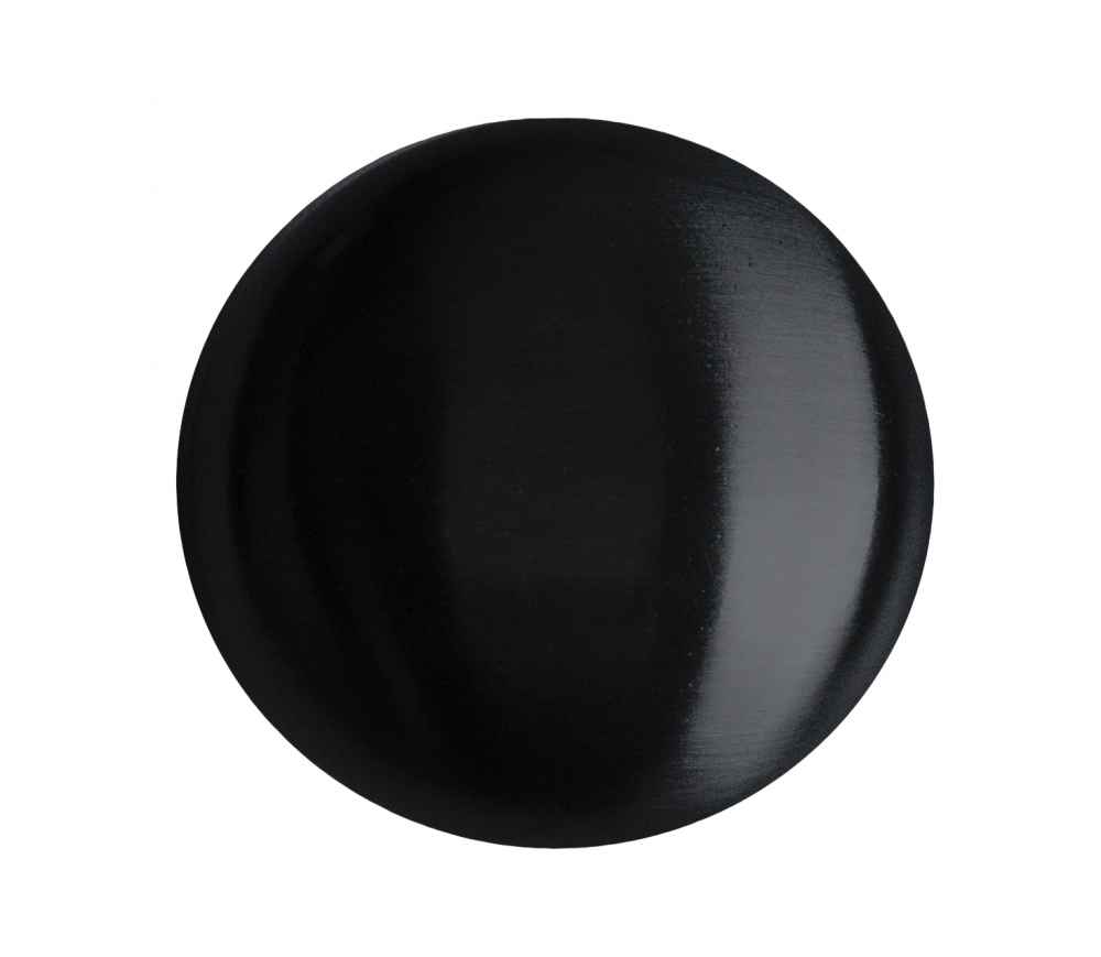 1.25-in. x 1.25-in. Stainless Steel Cabinet Knob In Black