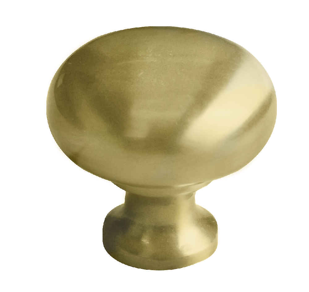 1.25-in. x 1.25-in. Stainless Steel Cabinet Knob In Gold
