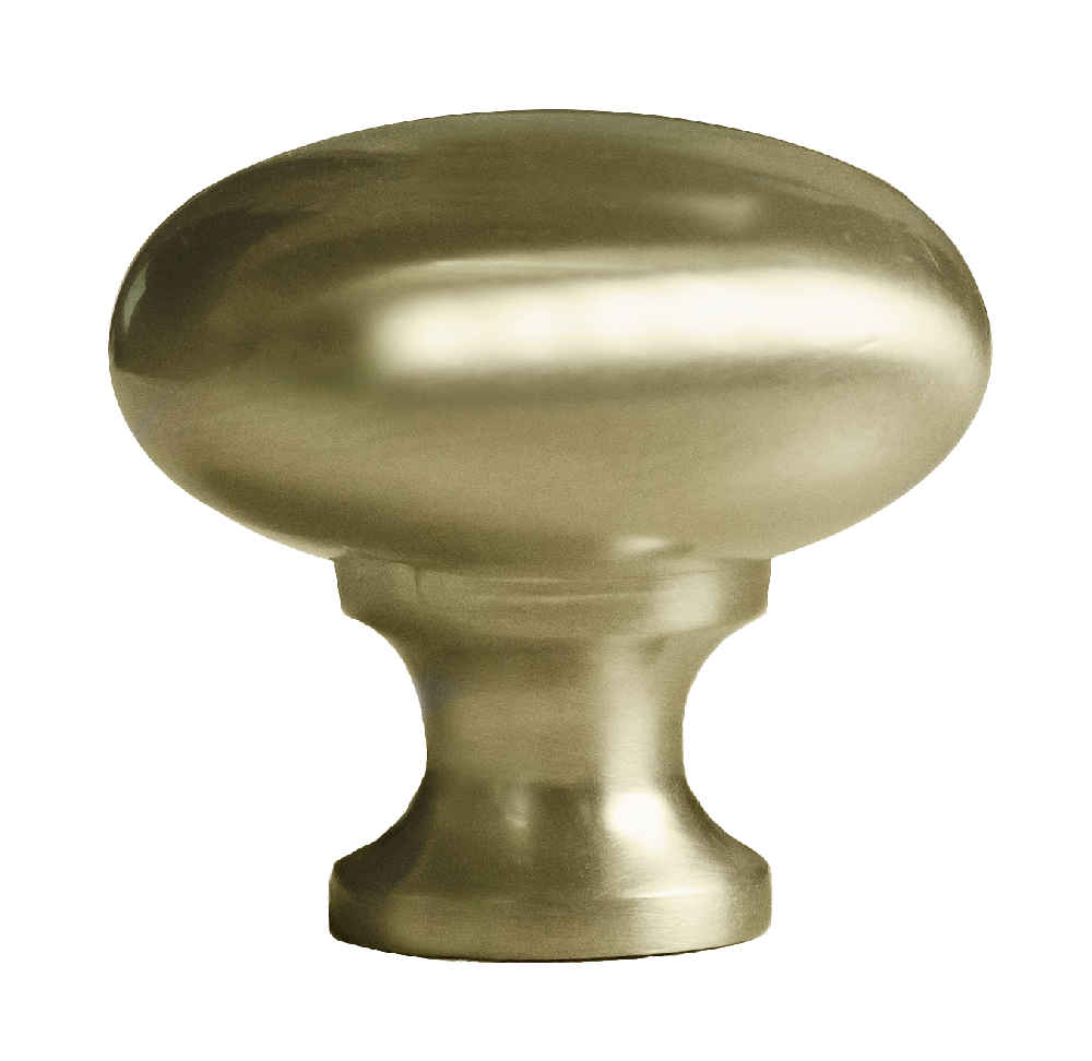 1.25-in. x 1.25-in. Stainless Steel Cabinet Knob In Gold