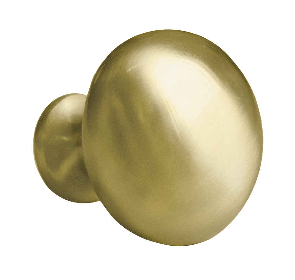 1.25-in. x 1.25-in. Stainless Steel  Cabinet Knob In Gold