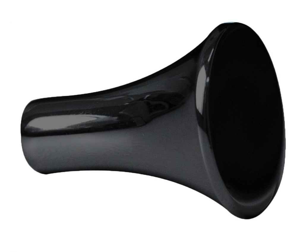 1-in. x 1-in. Stainless Steel  Cabinet Knob In Black