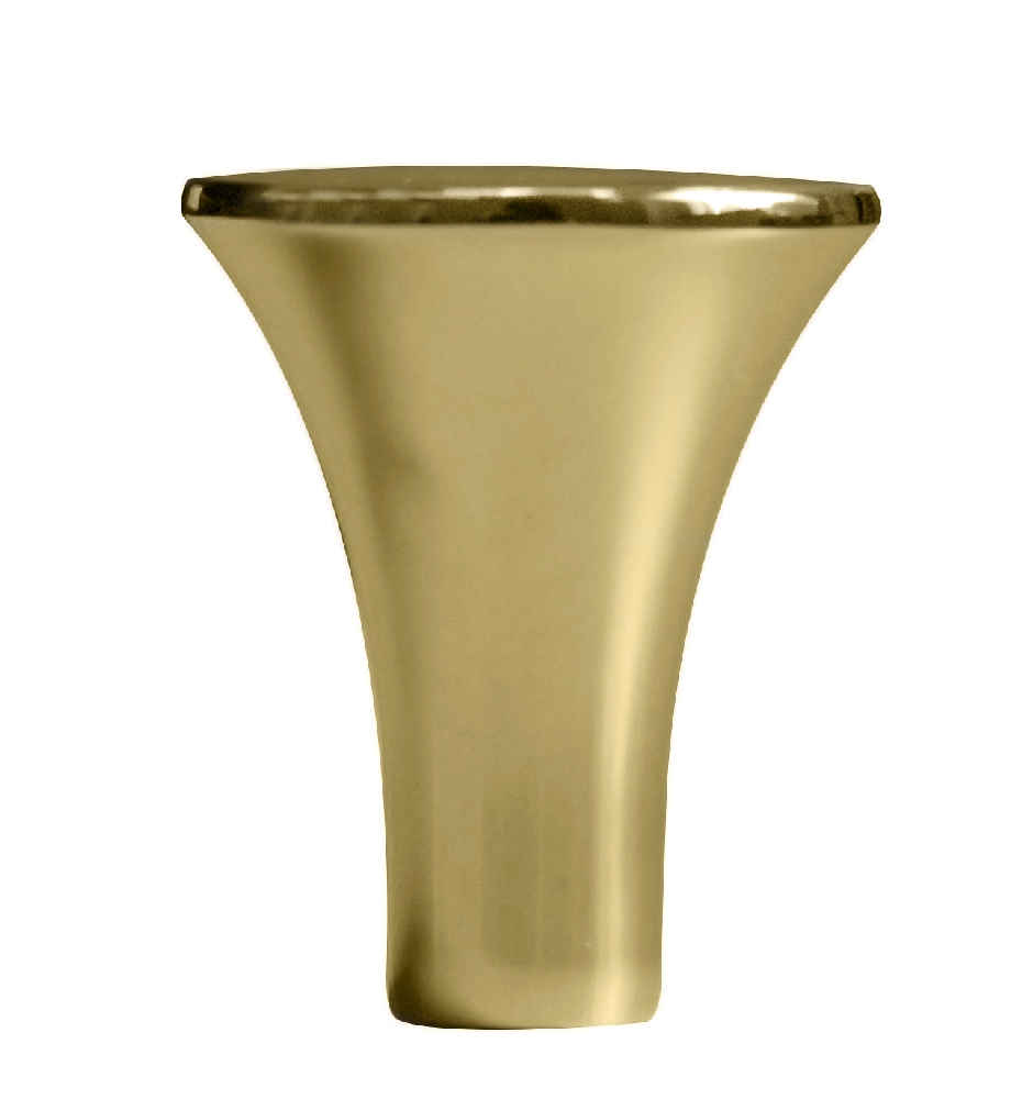 1-in. x 1-in. Stainless Steel Cabinet Knob In Gold