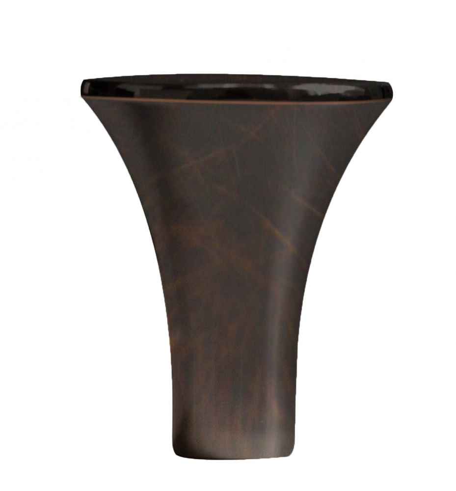 1-in. x 1-in. Stainless Steel  Cabinet Knob In Oil Rubbed Bronze
