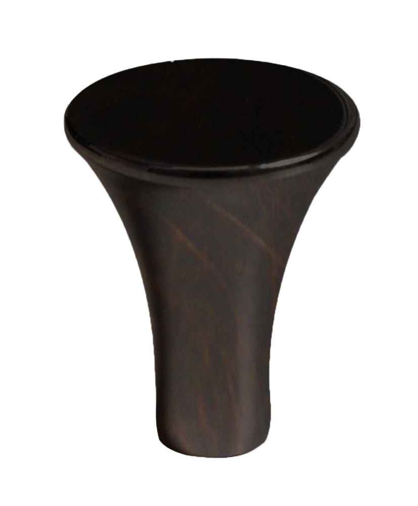 1-in. x 1-in. Stainless Steel  Cabinet Knob In Oil Rubbed Bronze